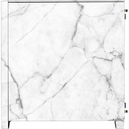 White Marble Corsair 4000D Tempered Glass Mid-Tower ATX Case Skin